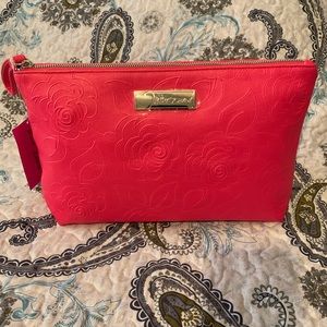 NWT Betsey Johnson Embossed Pebble Wristlet